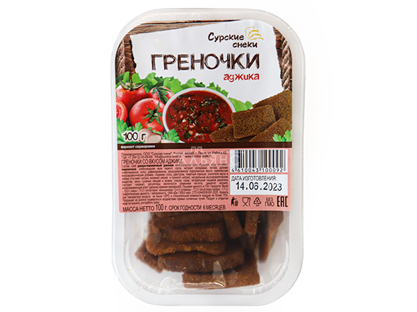 Сурские гренки с Аджикой (100 гр) в Энгельсе