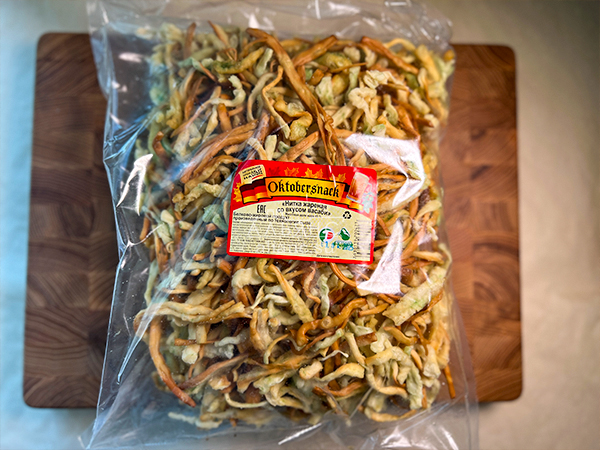 Нитка ЖАРЕНАЯ "Васаби" Oktobersnack 1 кг (сырный продукт) в Энгельсе