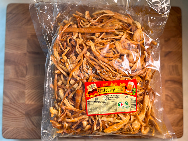 Нитка ЖАРЕНАЯ "Краб" Oktobtersnak 1 кг (сырный продукт) в Энгельсе