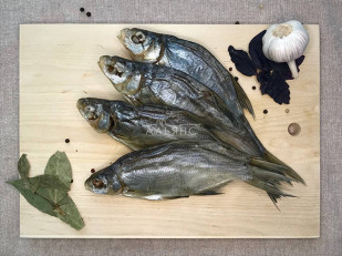 Горбуша теша (брюшки) холодного копчения: Густера вяленая