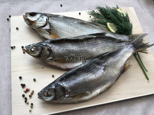 Горбуша теша (брюшки) холодного копчения: Плотва вяленая