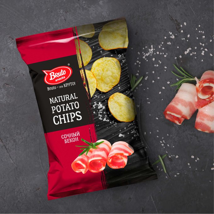 Картофель «Бруто» со вкусом бекона 130 гр. в Энгельсе