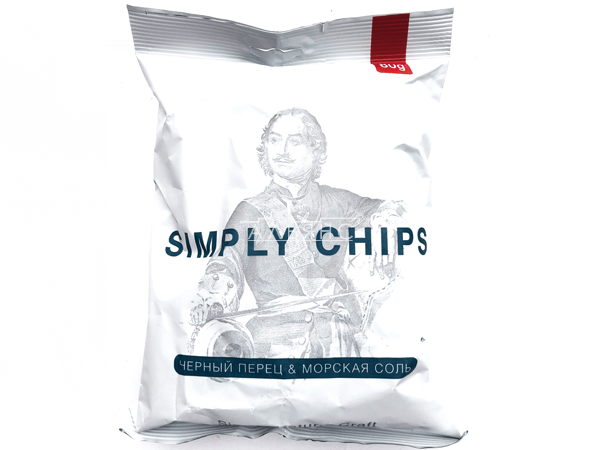 Картофельные чипсы "Simple chips" Морская соль и черный перец 80 гр. в Энгельсе